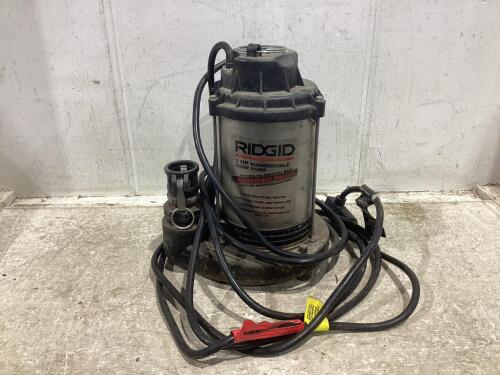 RIDGID 1HP SUBMERSIBLE SUMP PUMP