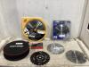 CRAFTSMAN SAW BLADE HOLDER W/ MIXED SAW BLADES
