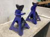 (2) CERTIFIED AXLE STANDS 3-TONS - 3