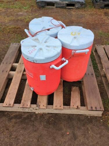 3 Rubbermaid Water Coolers