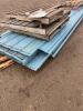 Stack of used metal sheeting