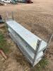 Set of steel shelves