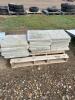 Lift of 22 concrete patio blocks