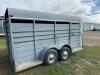 16 foot Sandhills Bumper Pull stock trailer - 5