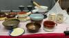 FONDUE SET, FRENCH ONION & ESCARGOT BOWLS, POTTERY BOWLS, CREAM/SUGAR SET & GOBLETS - 3