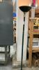 FOREST GREEN FLOOR LAMP W/ METAL SHADE