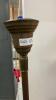 ANTIQUE FLOOR LAMP - BRASS & GLASS - 3