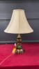 BRASS TABLE LAMP W/ SHADE