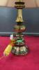 BRASS TABLE LAMP W/ SHADE - 2
