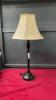 METAL SLIM BASE TABLE LAMP W/ SHADE