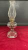 CLEAR GLASS KEROSENE LAMP