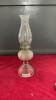 CLEAR GLASS KEROSENE LAMP