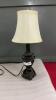 SMALL TABLE LAMP - RESIN BASE W/ SHADE
