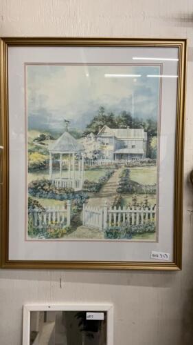 ESTATE HOUSE FRAMED PRINT