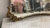 LARGE WALL MIRROR W/ DECORATIVE BRASS CORNERS - 3