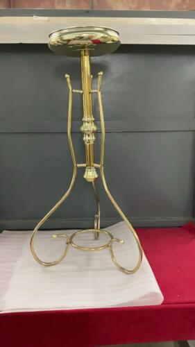 BRASS LOOK PLANT STAND - LIGHT WEIGHT