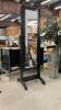 FREE STANDING MIRROR W/ JEWELRRY CASE - WOOD FRAME - 2
