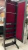 FREE STANDING MIRROR W/ JEWELRRY CASE - WOOD FRAME - 3