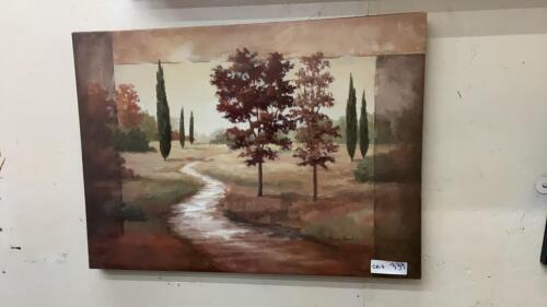 GARDEN PATH OIL PICTURE ON CANVAS