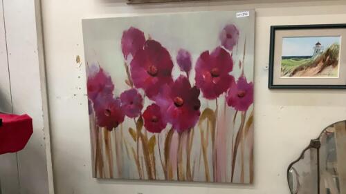 LARGE POPPY PICTURE ON CANVAS