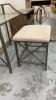 METAL & GLASS VANITY W/ BENCH - 3