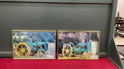 (2) ANTIQUE TRACTOR PICTURES