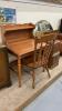WOODEN DESK W/ CHAIR