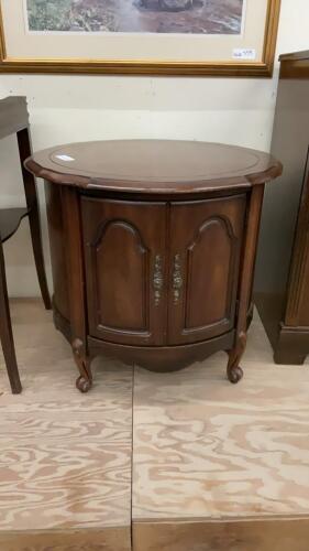 ROUND STORAGE END TABLE
