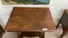 ANTIQUE SQAURE TABLE W/ UNDERSHELF - 4