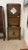 ANTIQUE ENTRYWAY STAND W/ 4 SETS OF HOOKS