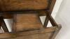 ANTIQUE ENTRYWAY STAND W/ 4 SETS OF HOOKS - 5