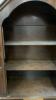 ANTIQUE CHINA CABINET ON CASTORS - 3