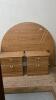 DOUBLE HEADBOARD AND (2) END TABLES - 2