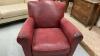 DEEP RED LEATHER CHAIR - 3