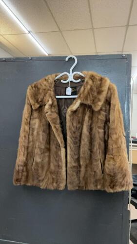 STONE FURS SHORT FUR COAT