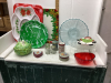 CHRISTMAS TRAYS,GLASS SERVINGS PCS,TINS,