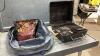 TABLE TOP PROPANE BBQ W/ BAG CERAMIC BRIQUETTES