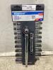 MASTERCRAFT 1/2" DRIVE SOCKET SET 19/20PCS - SAE & METRIC