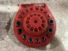 SHOP BOX W/ BENCH GRINDING WHEEL, DRILL BITS, SKIL DRILL & CONTOUR GAUGE - 6