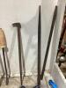 SHOP BOX W/ PRY BARS, BOX CUTTERS, CLAMPS, LEVELS & MISCELLANEOUS - 4