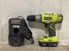 RYOBI DRILL ONE+ W/ 18V-BATTERY & INTELLIPORT-CHARGER