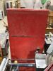 GRAY 4-WHEEL ROLLING TOOL CABINET & GRAY TOOL CHEST W/ CONTENTS - SOCKETS, WRENCHES, HAMMERS & MISCELLANEOUS - 4