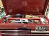 GRAY 4-WHEEL ROLLING TOOL CABINET & GRAY TOOL CHEST W/ CONTENTS - SOCKETS, WRENCHES, HAMMERS & MISCELLANEOUS - 5