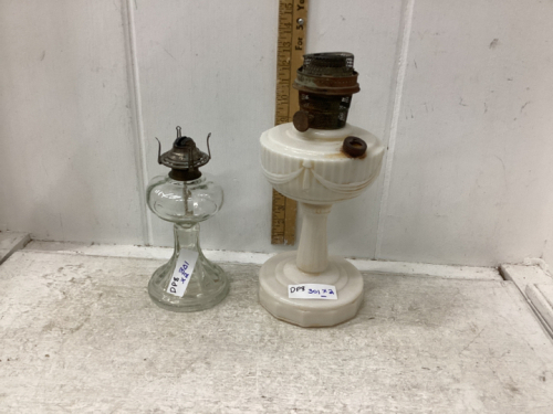 (2) OIL LAMP BASES ONLY