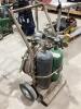 2-WHEEL DOLLY W/ OXY ACETYLENE HOSE & TANKS - 2