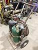 2-WHEEL DOLLY W/ OXY ACETYLENE HOSE & TANKS - 3