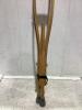 (2) WOODEN CRUTCHES - 5