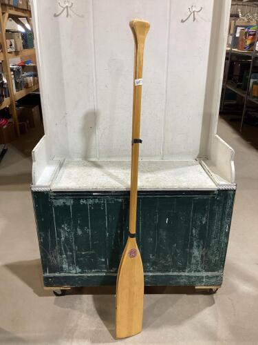 (2) WOODEN PADDLES