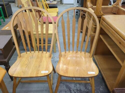 2 Wooden Side Chairs