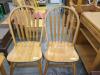 2 Wooden Side Chairs
